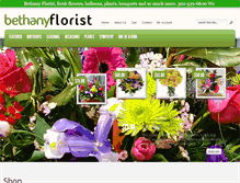 Tablet Screenshot of bethanyflorist.com